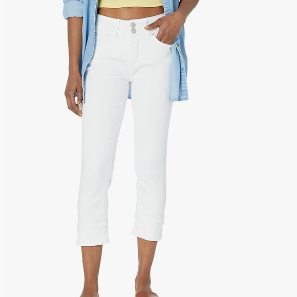 Wallflower Denim - Wallflower White Ankle Cropped Jeans Slim Fit